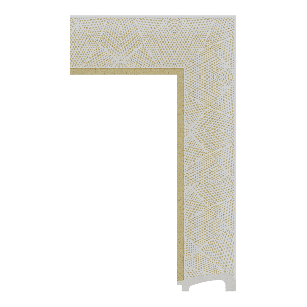 7263-WK-B-472 — 8.26cm Gold PS Bilderrahmenleiste