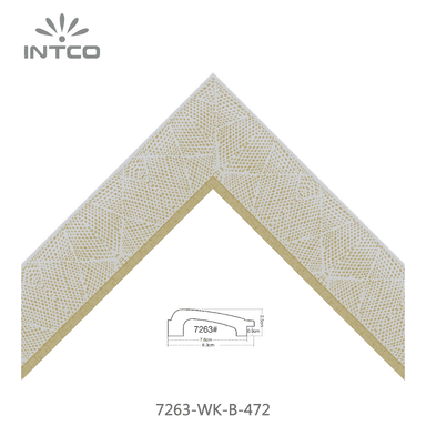7263-WK-B-472 — 8.26cm Dourado PS Moldura para Quadro
