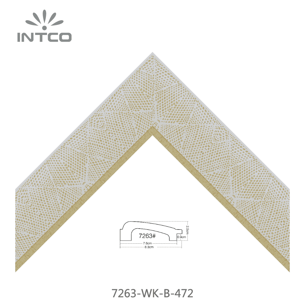 7263-WK-B-472 — 8.26cm Dourado PS Moldura para Quadro