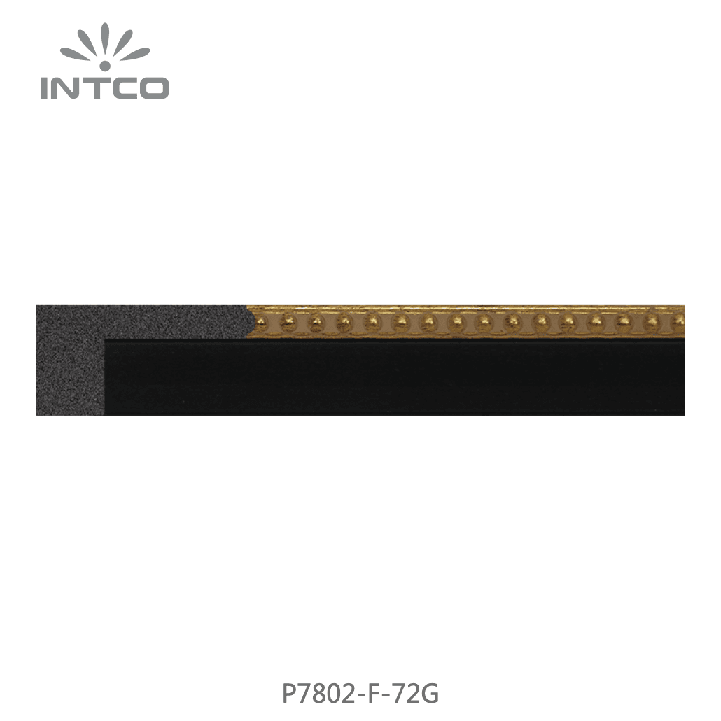P7802-F-72G — 2.3cm Gold PS Bilderrahmenleiste