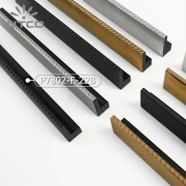 P7802-F-22B — 2.3cm Noir PS Baguette d'Encadrement