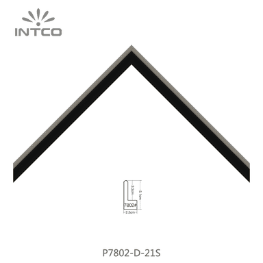 P7802-D-21S — 2.3cm Argenté PS Baguette d'Encadrement