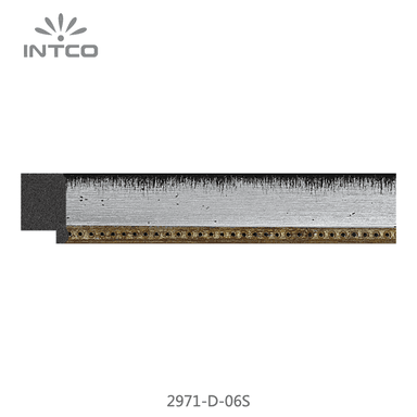 2971-D-06S — 2.54cm Prateado PS Moldura para Quadro