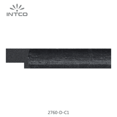 2760-D-C1 — 2.55cm Schwarz PS Bilderrahmenleiste
