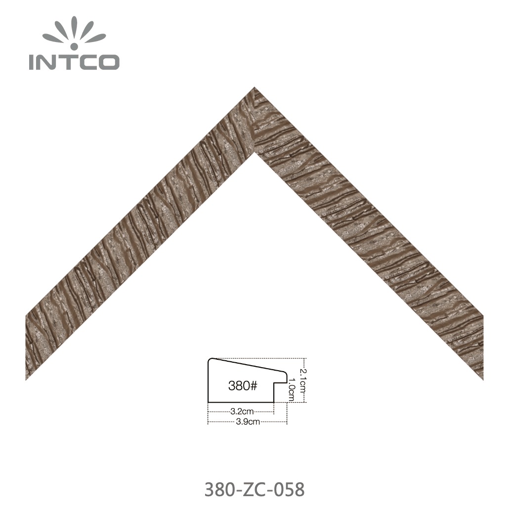 380-ZC-058 — 3.92cm ブロンズ PS ピクチャーフレーム・モールディング