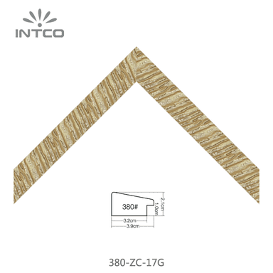 380-ZC-17G — 3.92cm Gold PS Bilderrahmenleiste