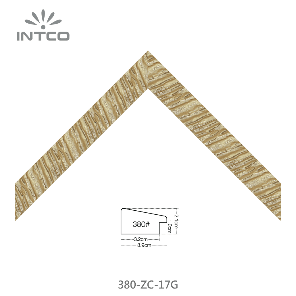 380-ZC-17G — 3.92cm Gold PS Bilderrahmenleiste