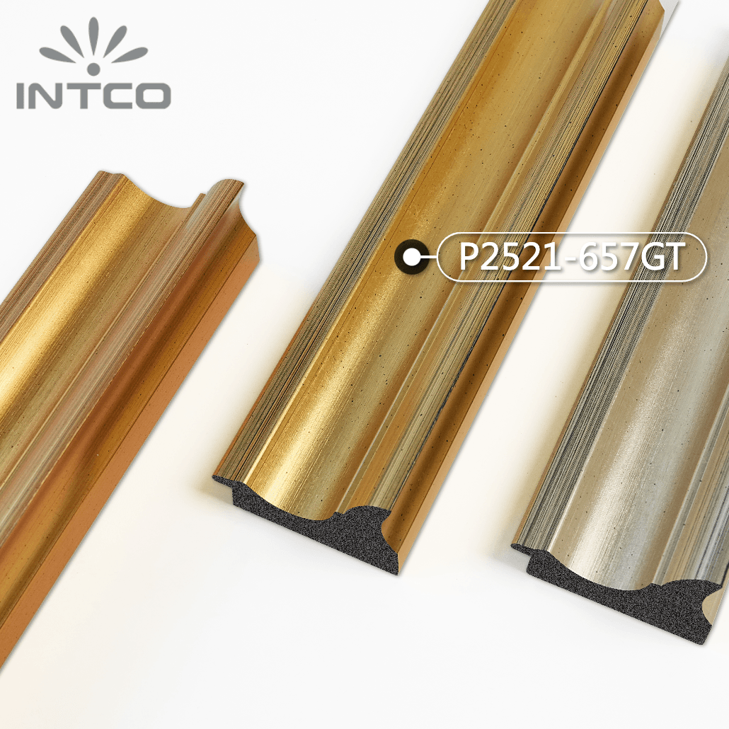 P2521-657GT — 7.76cm Dorado PS Moldura para Marco de Fotos