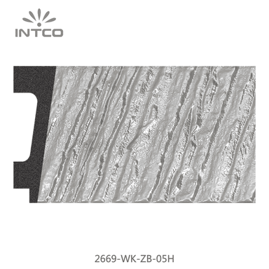 2669-WK-ZB-05H — 7.63cm Silber PS Bilderrahmenleiste