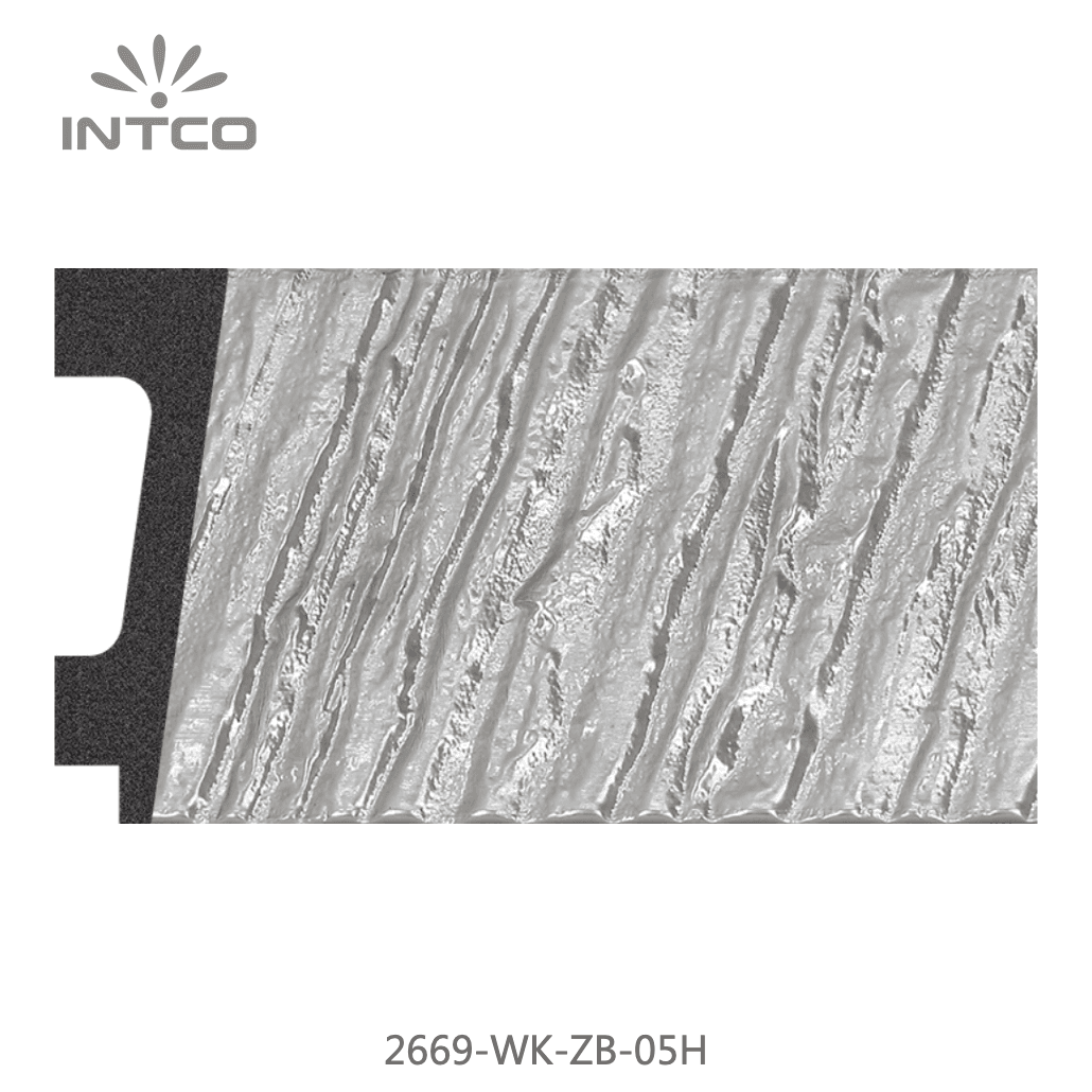 2669-WK-ZB-05H — 7.63cm Silber PS Bilderrahmenleiste
