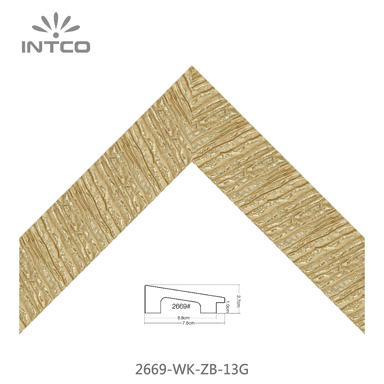 2669-WK-ZB-13G — 7.63cm Dourado PS Moldura para Quadro