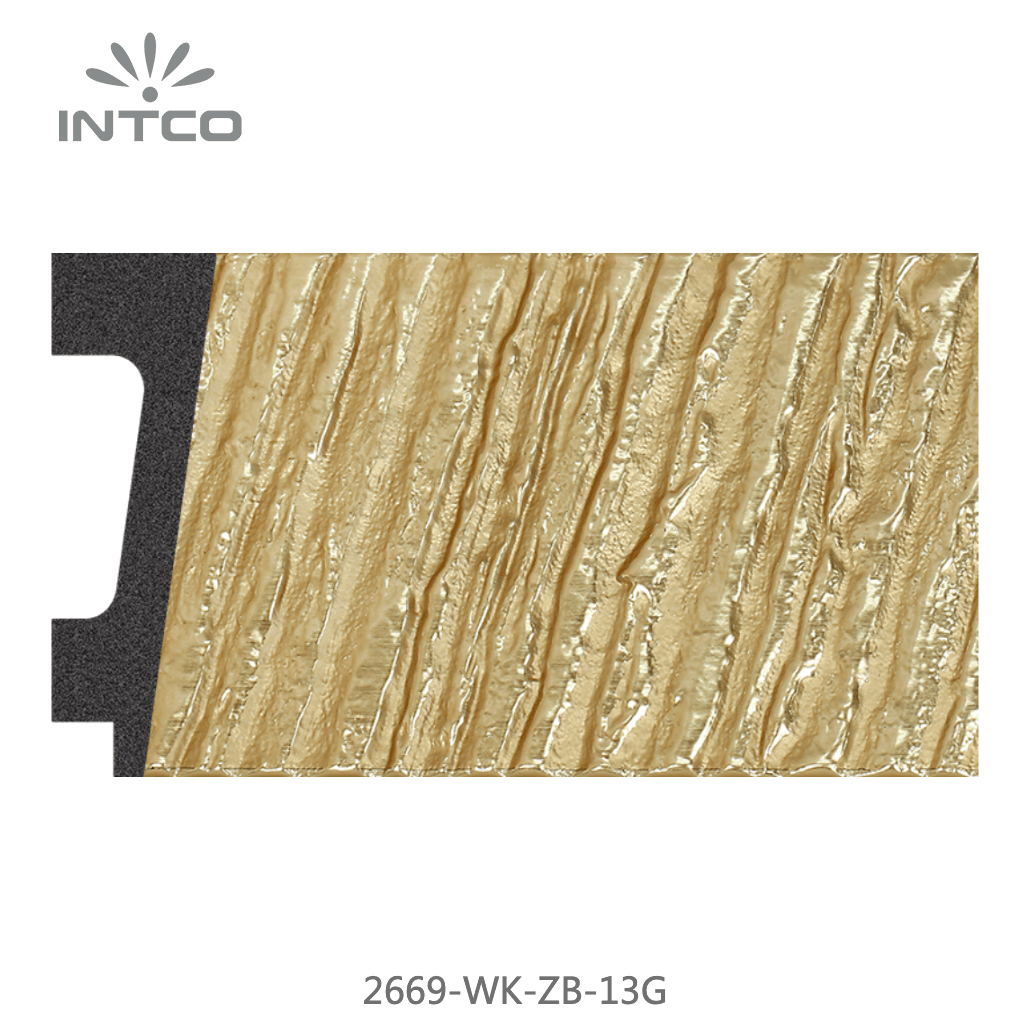 2669-WK-ZB-13G — 7.63cm Dourado PS Moldura para Quadro