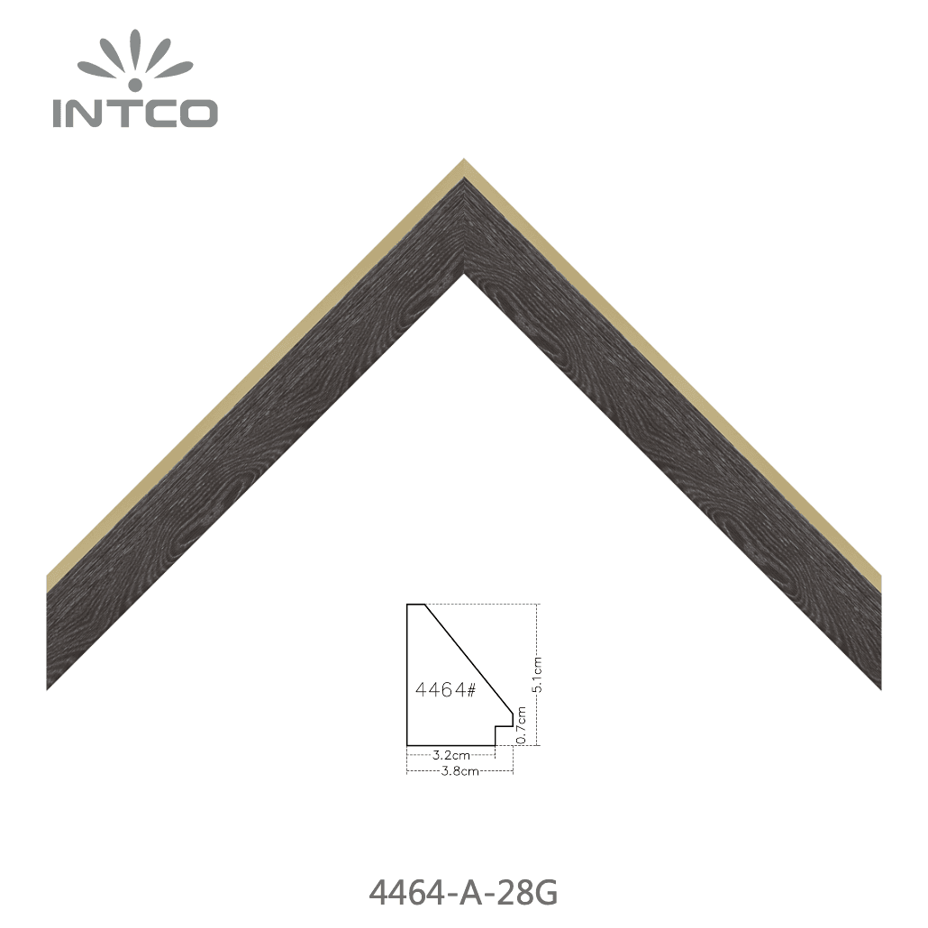 4464-A-28G — 3.81cm Natural PS Moldura para Quadro