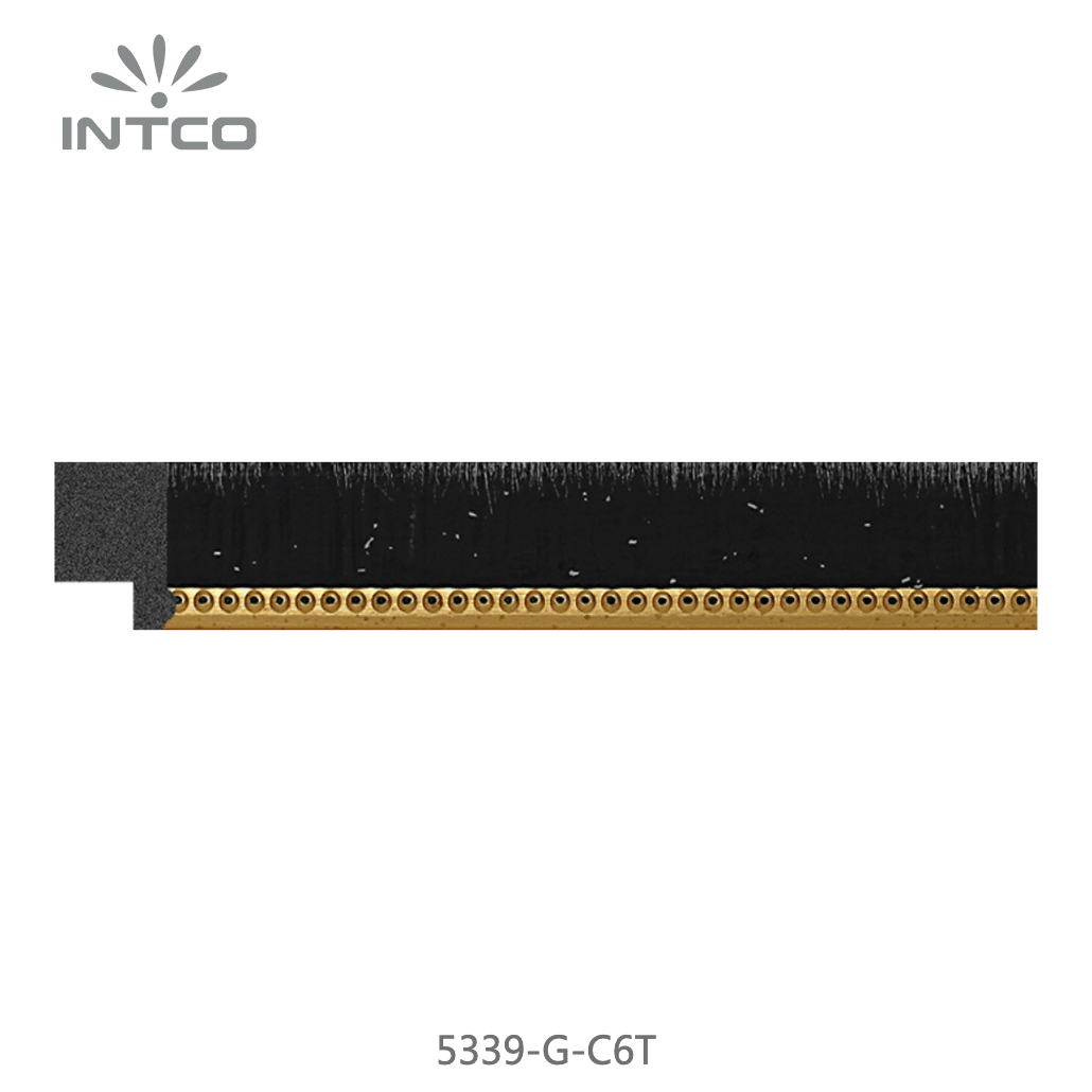 5339-G-C6T — 2.05cm Schwarz PS Bilderrahmenleiste