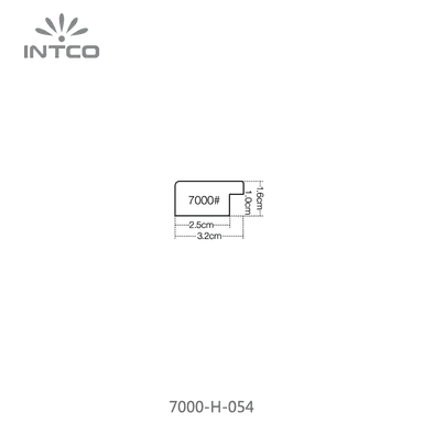 7000-H-054 — 3.18cm Bronze PS Bilderrahmenleiste