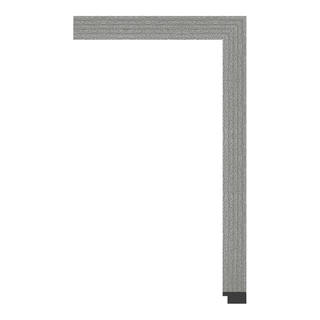 7000-H-053 — 3.18cm Argenté PS Baguette d'Encadrement