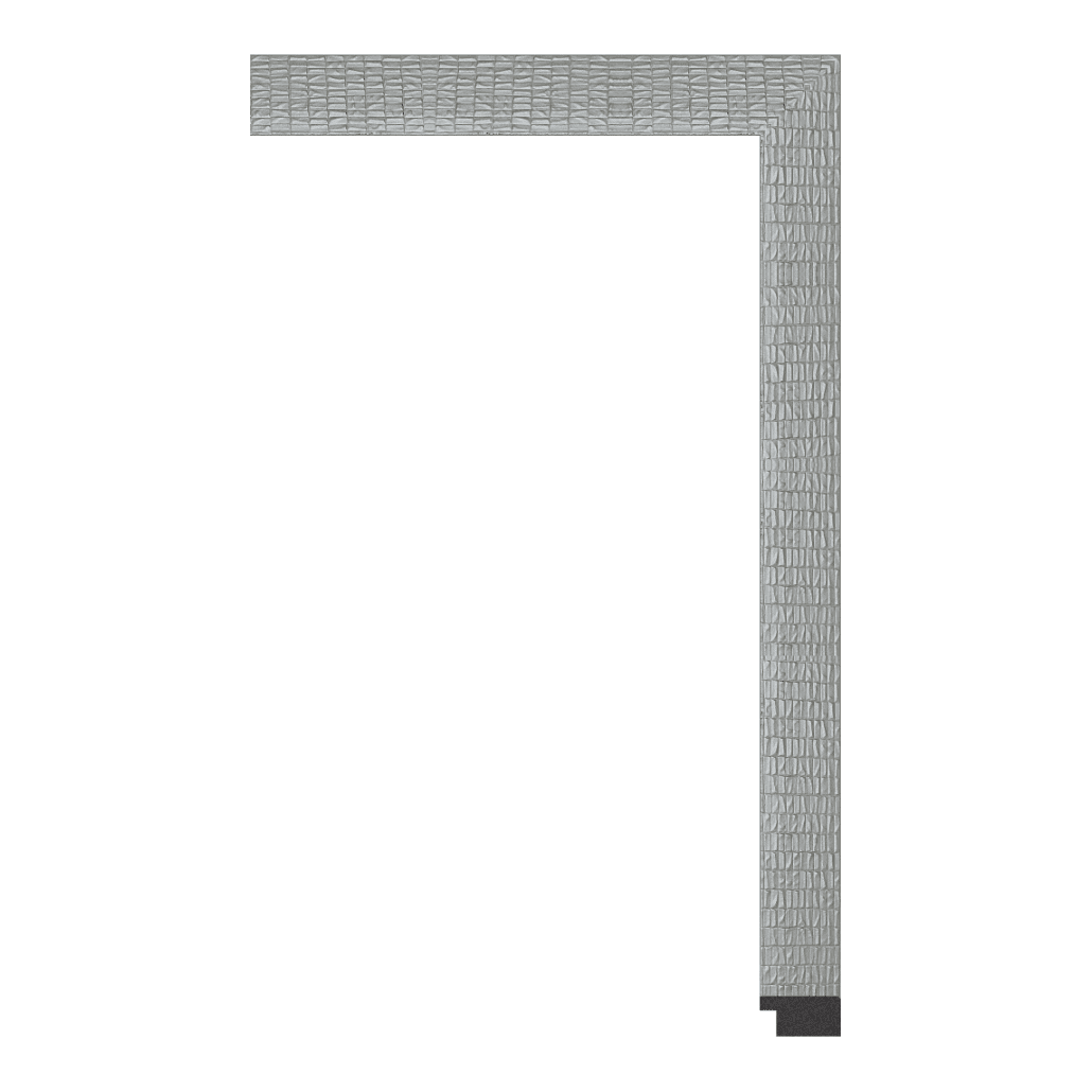 7000-G-053 — 3.18cm Argenté PS Baguette d'Encadrement