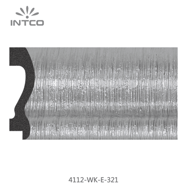 4112-WK-E-321 — 7.4cm Plateado PS Moldura para Marco de Fotos