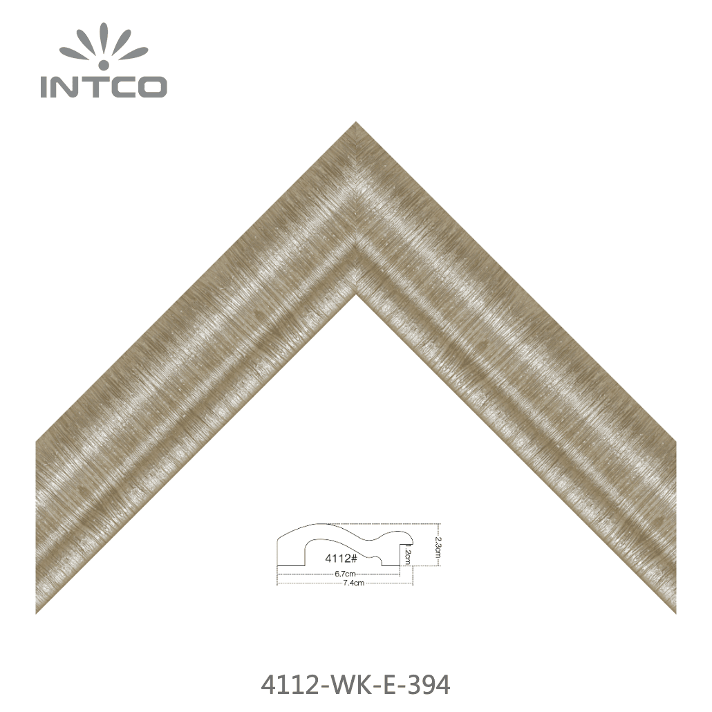 4112-WK-E-394 — 7.4cm Dourado PS Moldura para Quadro