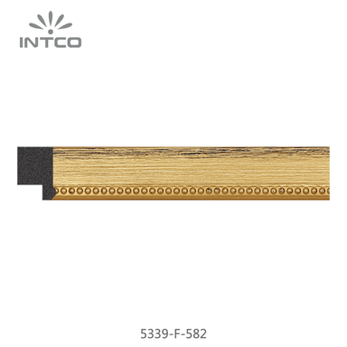 5339-F-582 — 2.05cm Gold PS Bilderrahmenleiste