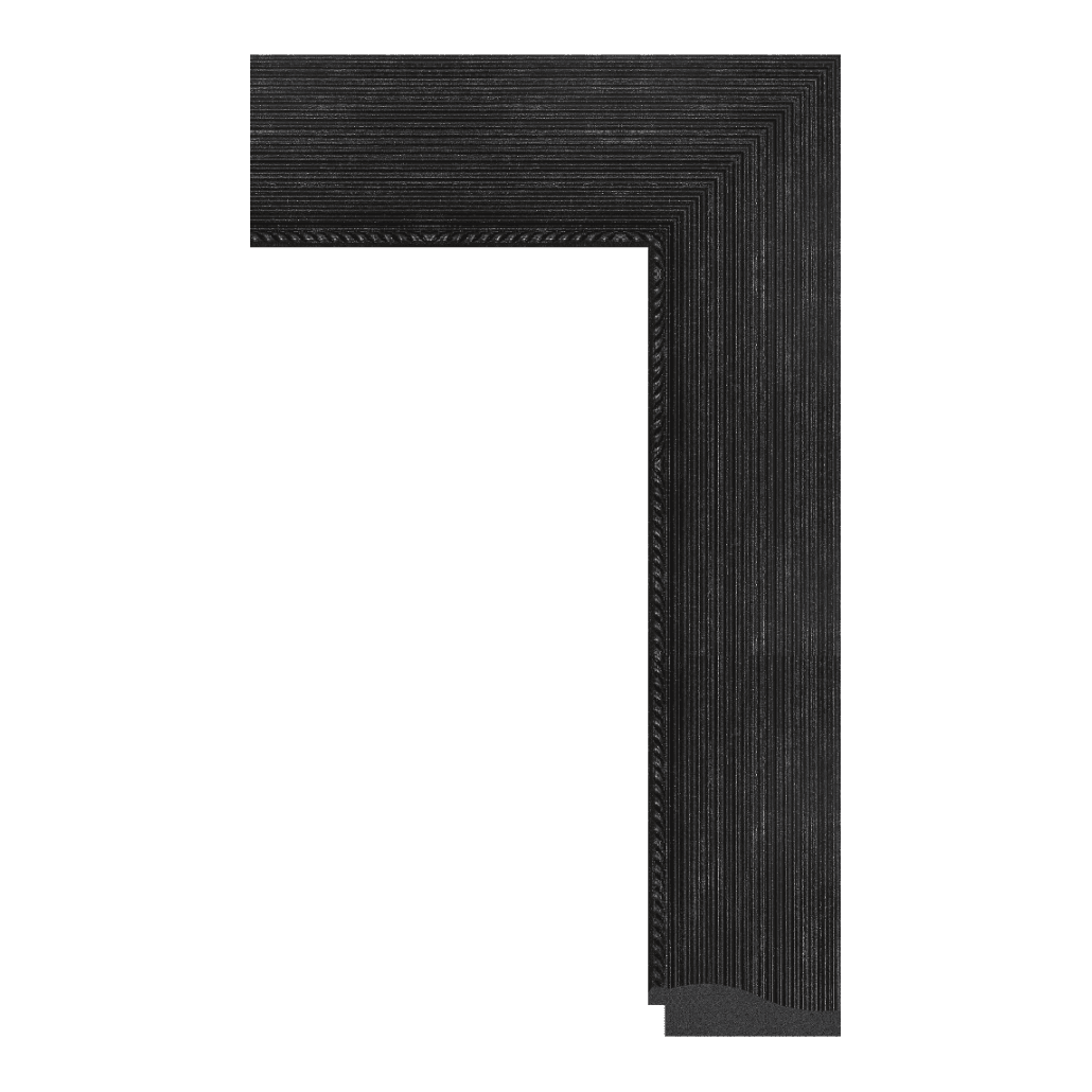 6820-ZA-F6 — 7.62cm Noir PS Baguette d'Encadrement