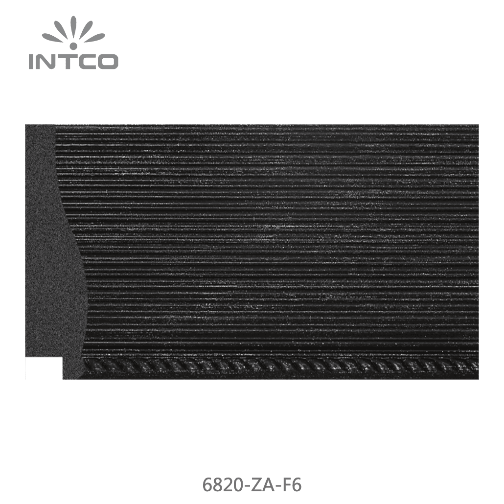 6820-ZA-F6 — 7.62cm Preto PS Moldura para Quadro