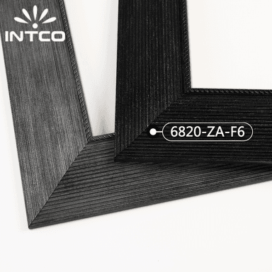 6820-ZA-F6 — 7.62cm Preto PS Moldura para Quadro