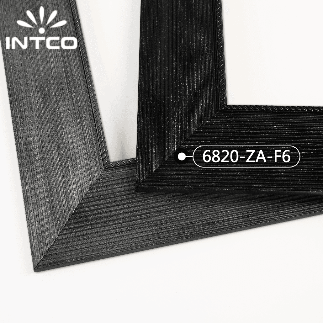 6820-ZA-F6 — 7.62cm Preto PS Moldura para Quadro