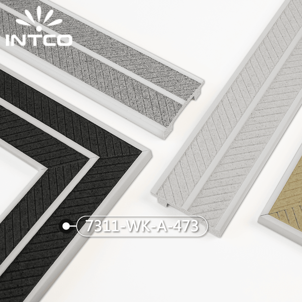 7311-WK-A-473 — 7.4cm Preto PS Moldura para Quadro