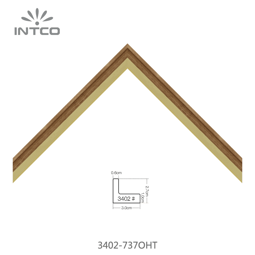 3402-737OHT — 3cm Natural PS Moldura para Quadro
