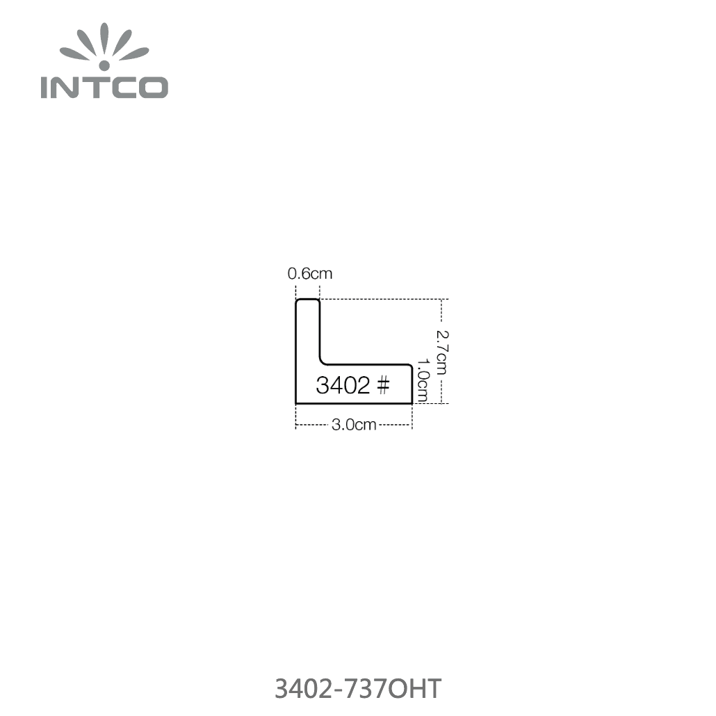 3402-737OHT — 3cm Natural PS Moldura para Quadro