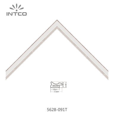 5628-091T — 2.5cm Blanc PS Baguette d'Encadrement