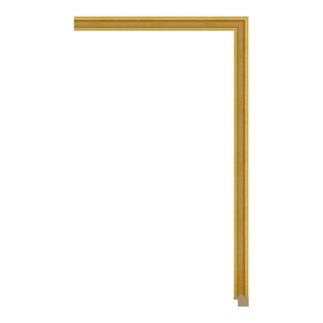 331-EX424 — 2.1cm Gold PS Bilderrahmenleiste