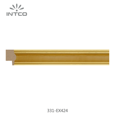 331-EX424 — 2.1cm Gold PS Picture Frame Moulding