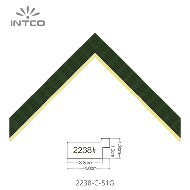 2238-C-51G — 4cm Multicolore PS Baguette d'Encadrement