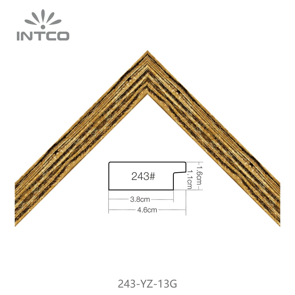 243-YZ-13G — 4.56cm Bronze PS Moldura para Quadro