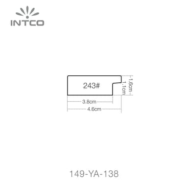 243-YZ-13G — 4.56cm Bronze PS Moldura para Quadro