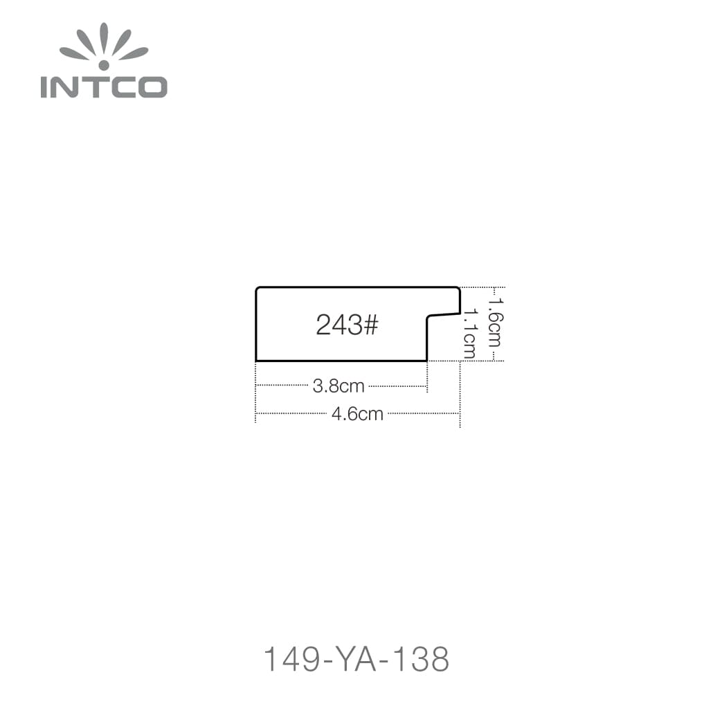243-YZ-13G — 4.56cm Bronze PS Moldura para Quadro