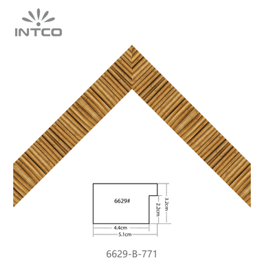 6629-B-771 — 5.1cm Natural PS Picture Frame Moulding