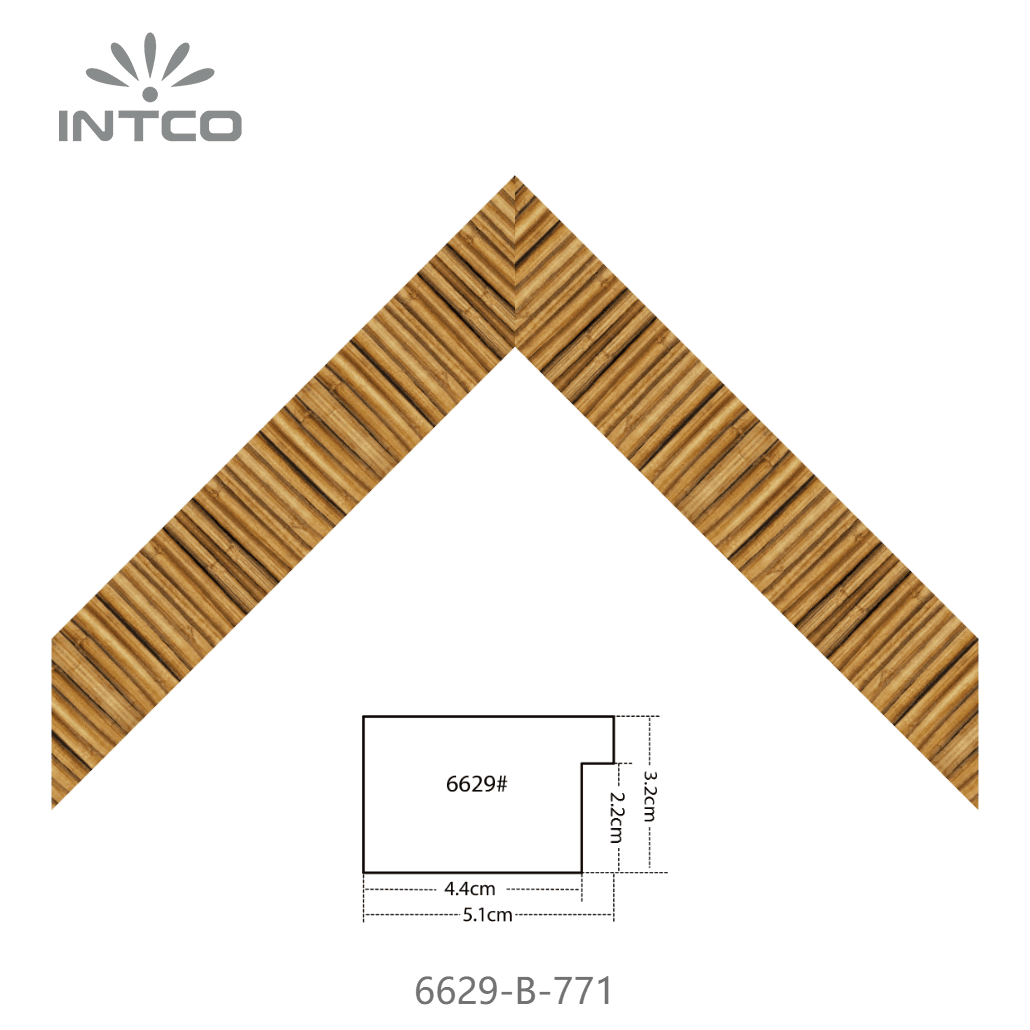 6629-B-771 — 5.1cm Natural PS Picture Frame Moulding
