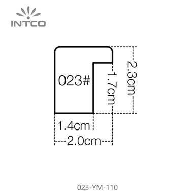 023-YM-110 — 1.95cm Bronze PS Bilderrahmenleiste