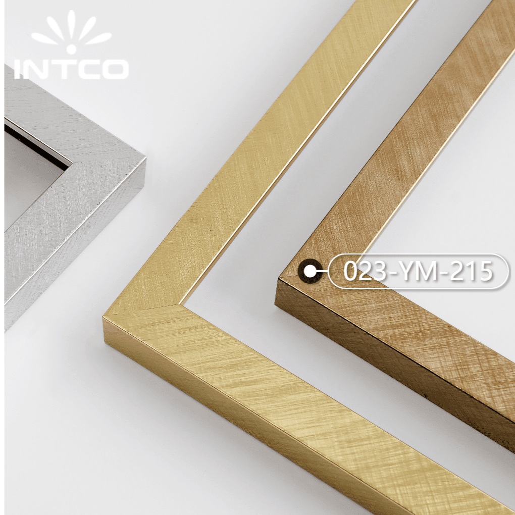 023-YM-215 — 1.95cm Dourado PS Moldura para Quadro
