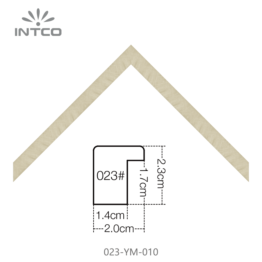 023-YM-010 — 1.95cm Dourado PS Moldura para Quadro