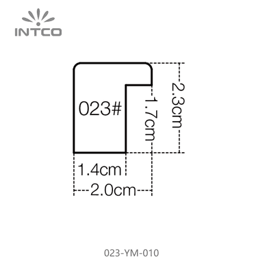 023-YM-010 — 1.95cm Doré PS Baguette d'Encadrement