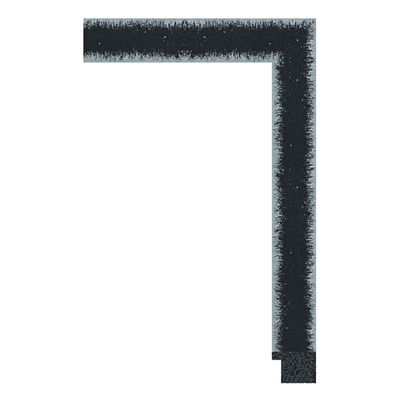 013-YK-C6 — 3.07cm Schwarz PS Bilderrahmenleiste