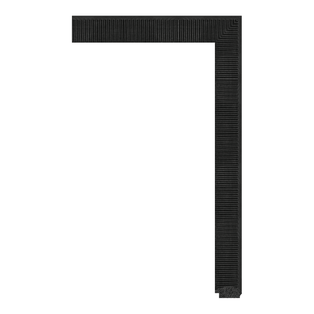 2951-ZA-425 — 3.7cm Preto PS Moldura para Quadro