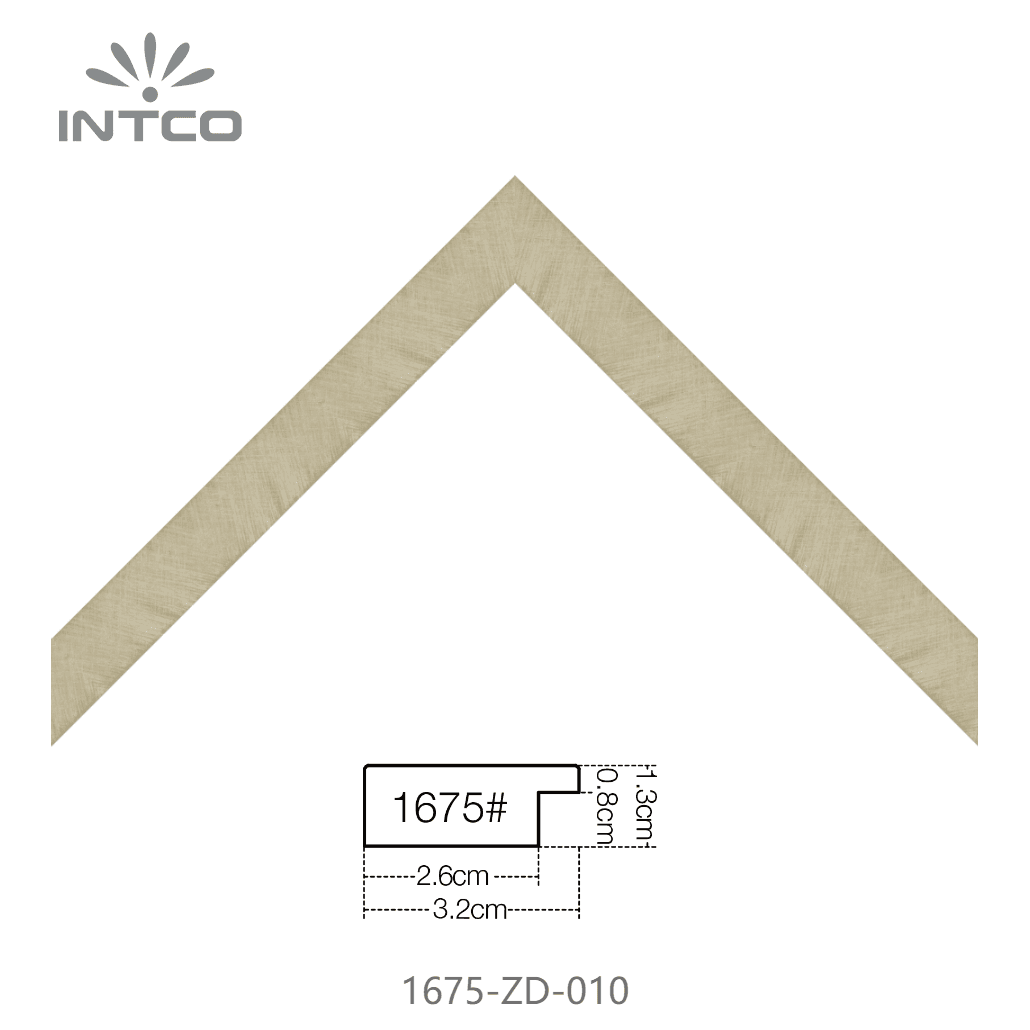 1675-ZD-010 — 3.2cm Black PS Picture Frame Moulding