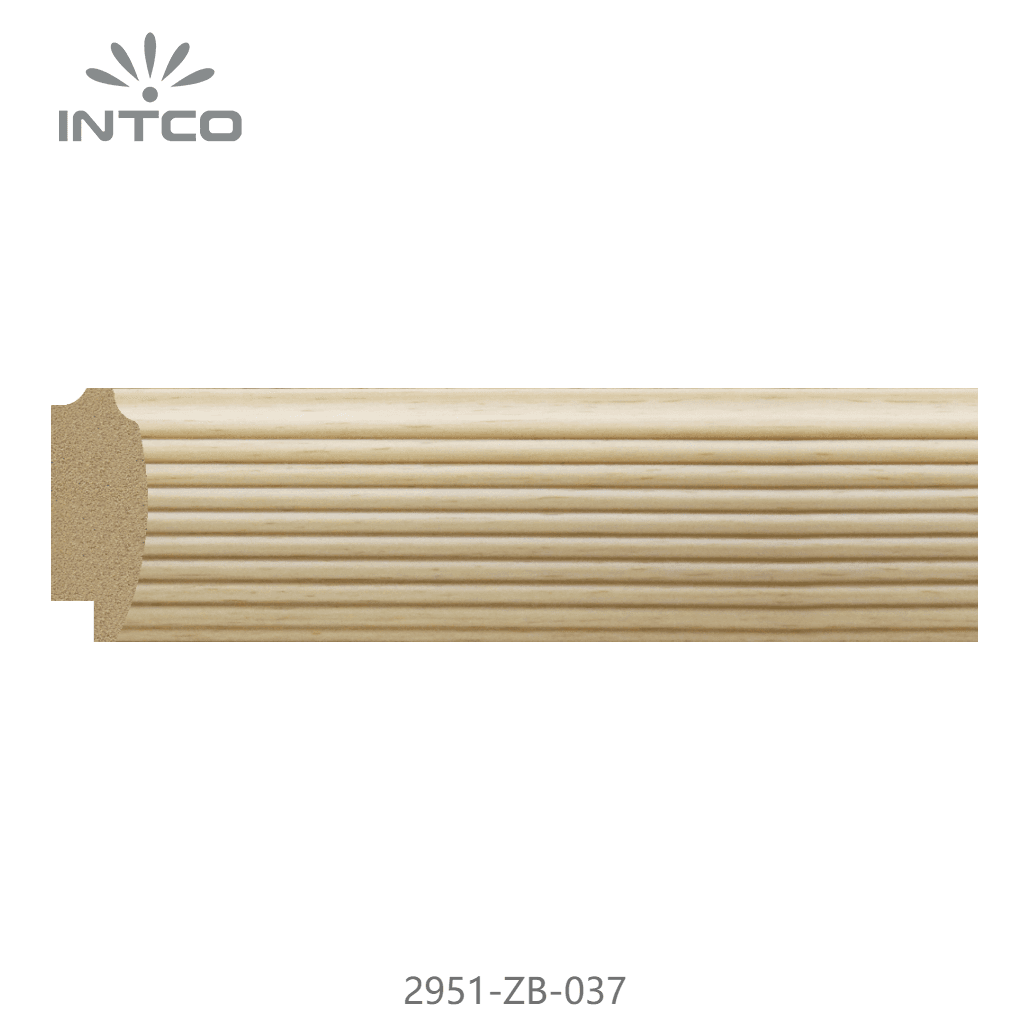 2951-ZB-037 — 3.7cm Black PS Picture Frame Moulding