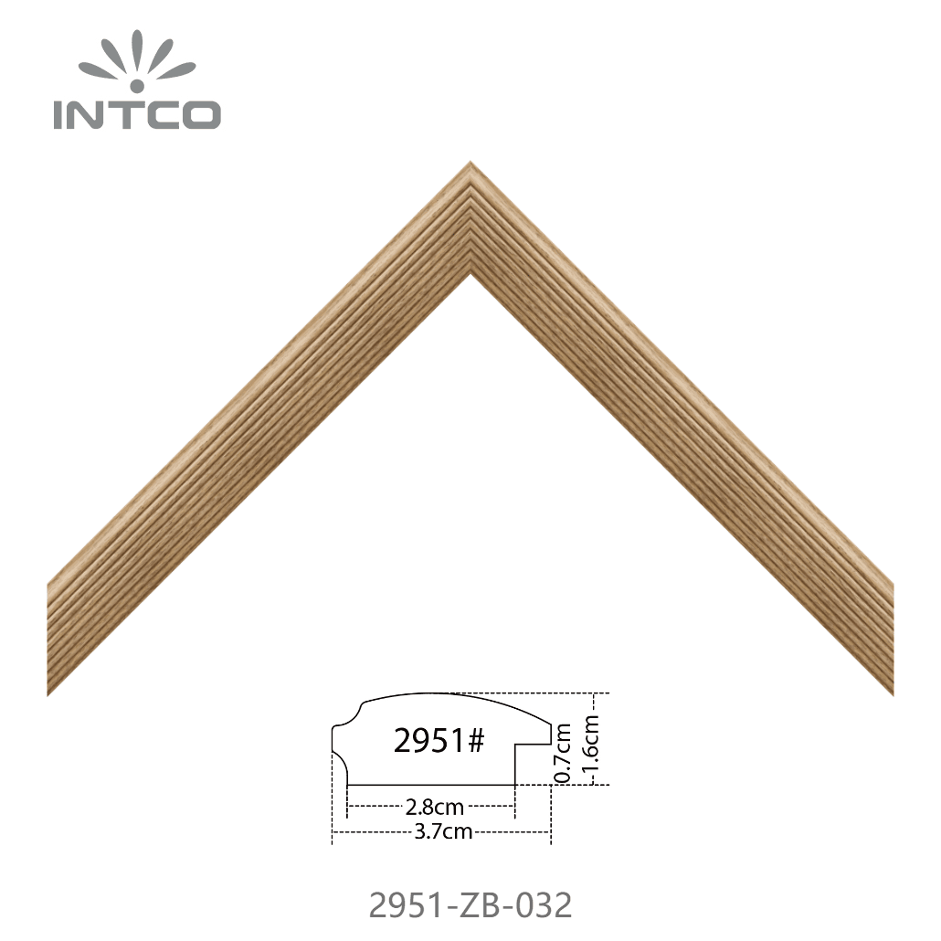 2951-ZB-032 — 3.7cm Black PS Picture Frame Moulding