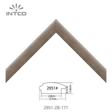 2951-ZB-171 — 3.7cm Black PS Picture Frame Moulding
